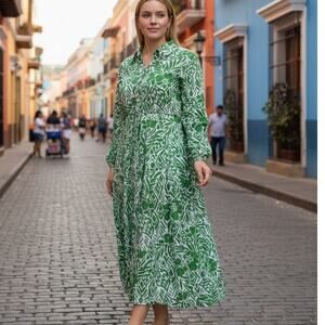 Zara Green Goddess Midi Dress
